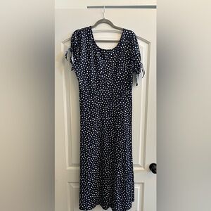 Emma & Michele Blue Flutter Sleeve Sundress